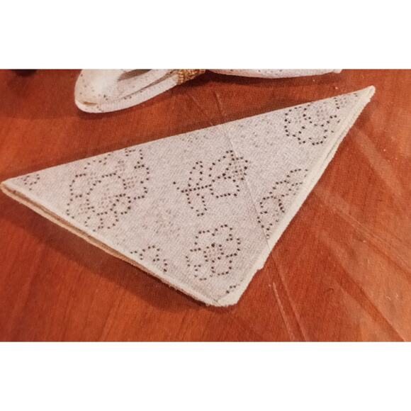 Quaker Lace Dinner Napkins White Set of 4 Vintage In Package - Picture 9 of 11